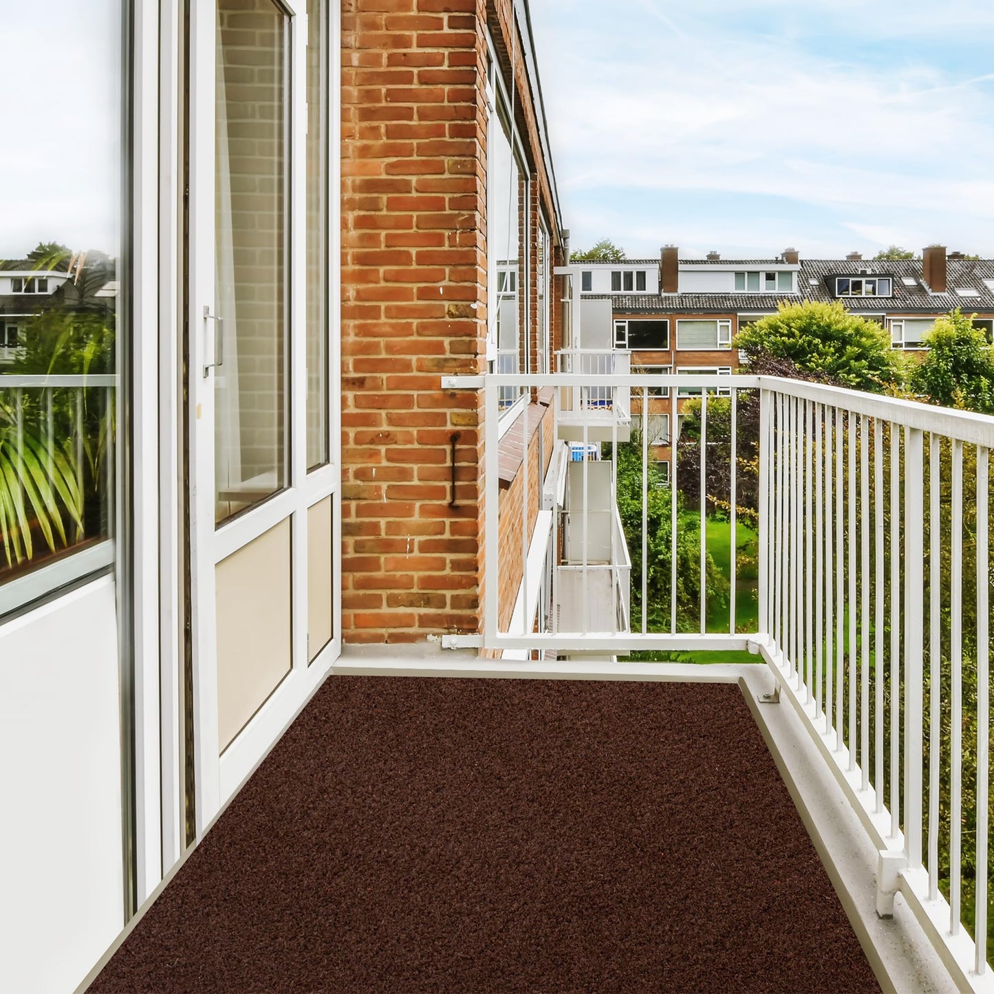 koloko 2ft x 6ft Runner Rug Non-Slip Outdoor Indoor Carpet Runner Custom Size Floor Runners Area Rugs Mat with Rubber Backing for Hallway Entryway Balcony Patio Kitchen Garage Stair Laundry