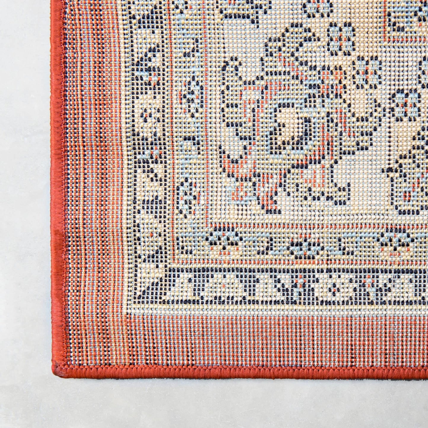 Unique Loom Sialk Hill Collection Area Rug - Washington (9' x 12' Rectangle Terracotta/Cream)