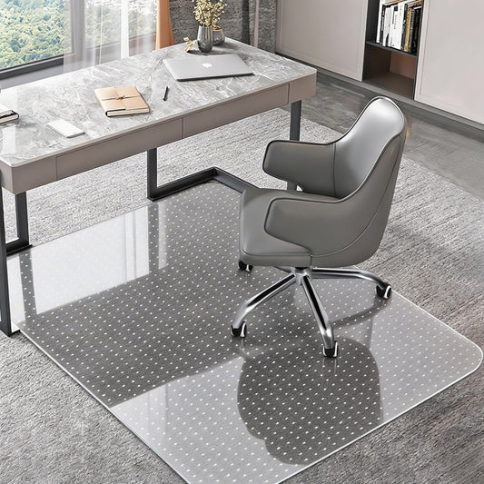 Office Chair Mat for Carpets, Clear Computer Desk Chair Mat for Low Carpeted Floors, Thick and Sturdy Carpet Protector, Easy Glide and Flat Without Curling (30" x 48" Rectangle)