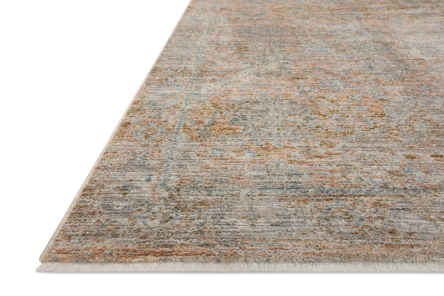 Loloi Jean Stoffer Katherine Collection KES-02 Terracotta/Smoke 2'-3'' x 3'-10'', .25" Pile Height, Accent Rug