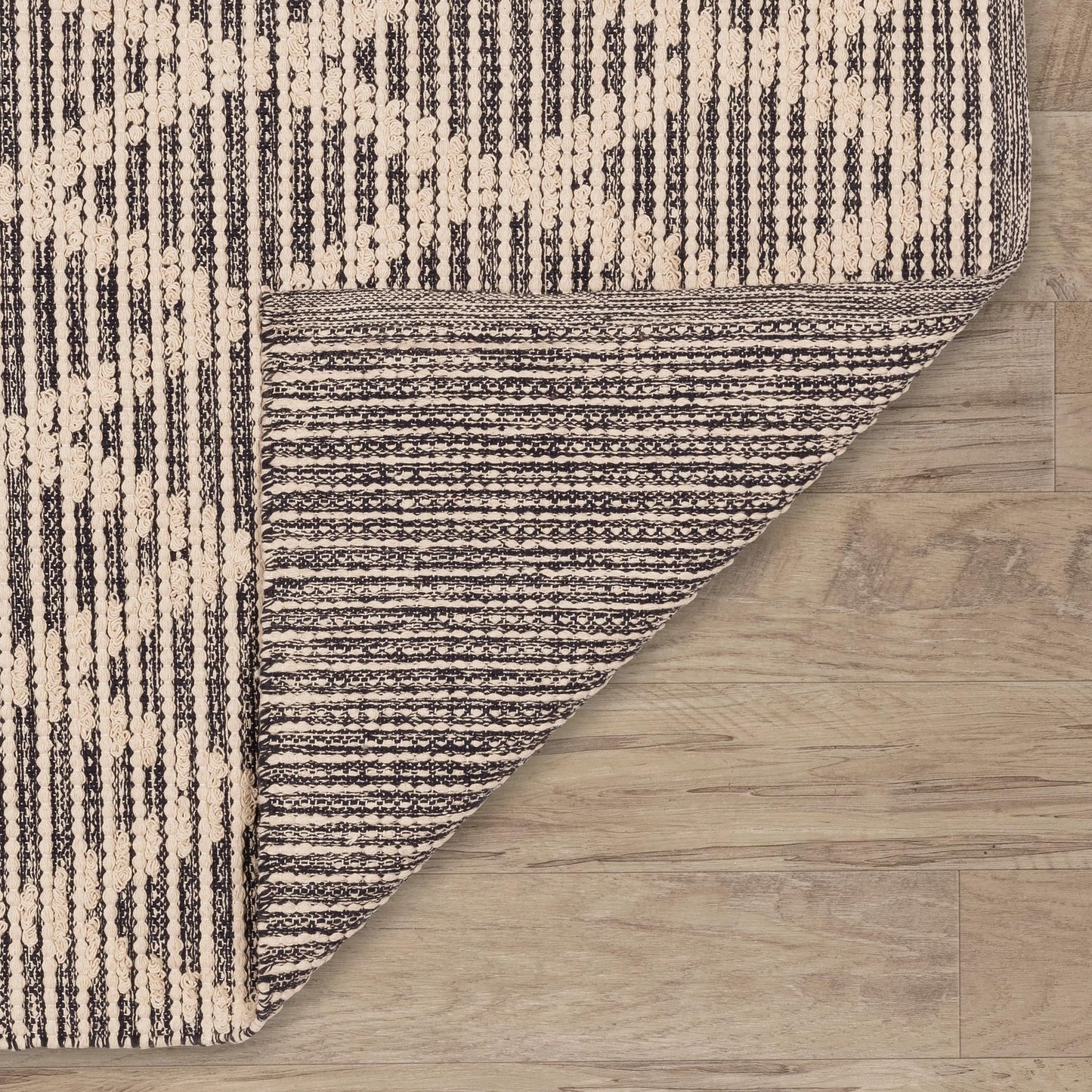 Home Conservatory Textured Diamond Blue/Ivory Handwoven Cotton 6 X 9 Feet, Blue/Ivory Geometric Pattern