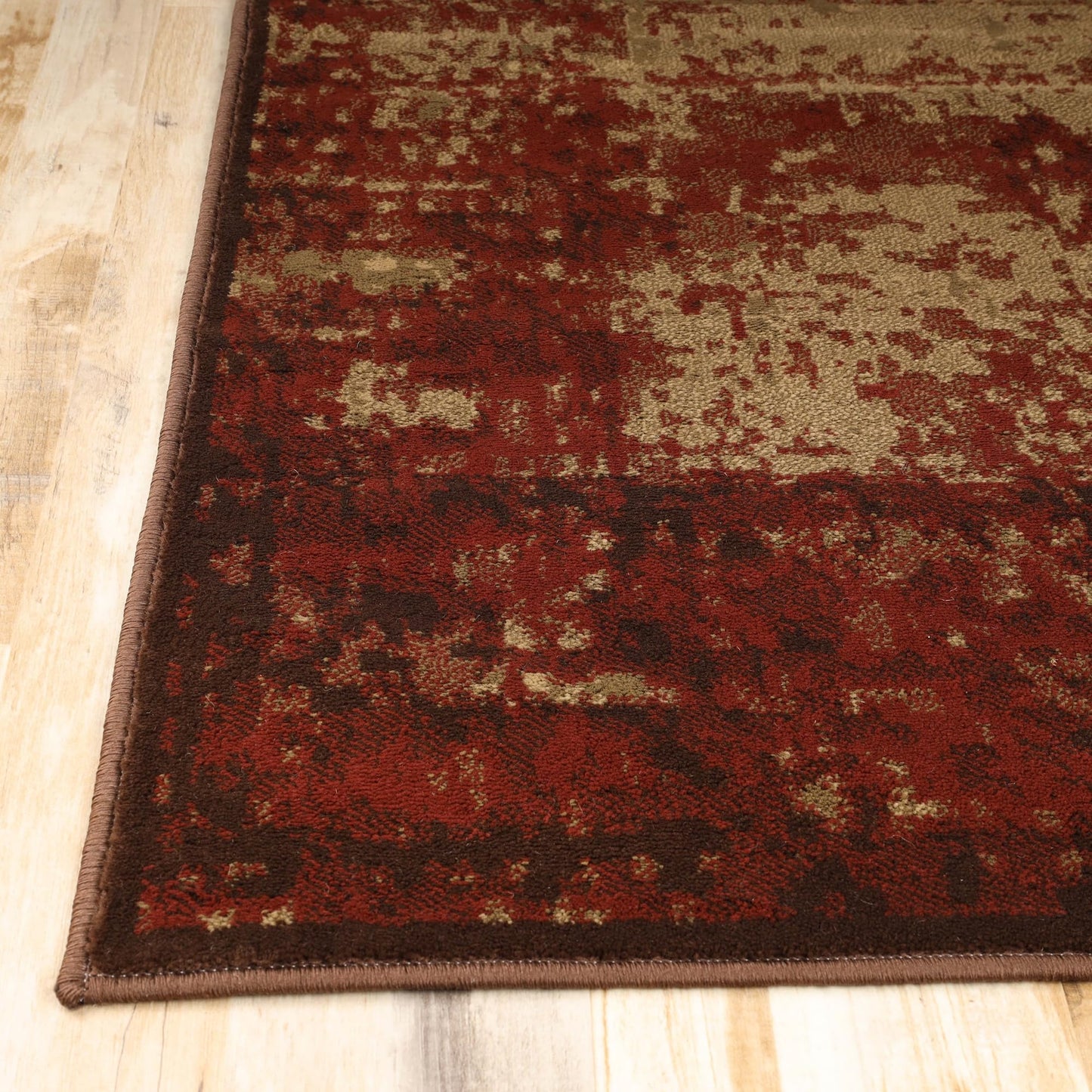 Superior Indoor Area Rug, Jute Backing, Easy Care,2'x3', Auburn