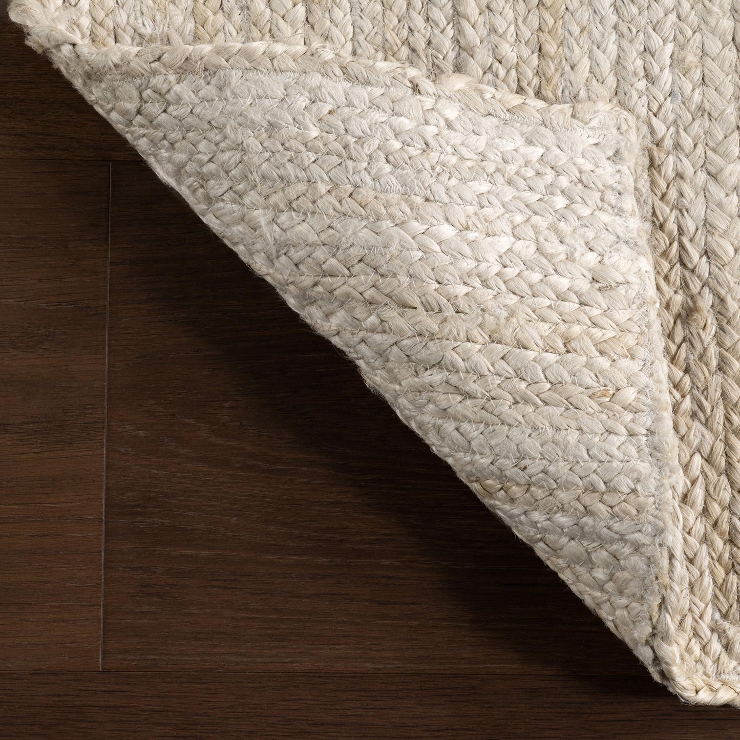 nuLOOM 3x5 Rigo Jute Hand Woven Area Rug, Off White, Solid Farmhouse Design, Natural Fiber, For Bedroom, Living Room, Dining Room, Hallway, Office, Kitchen, Entryway
