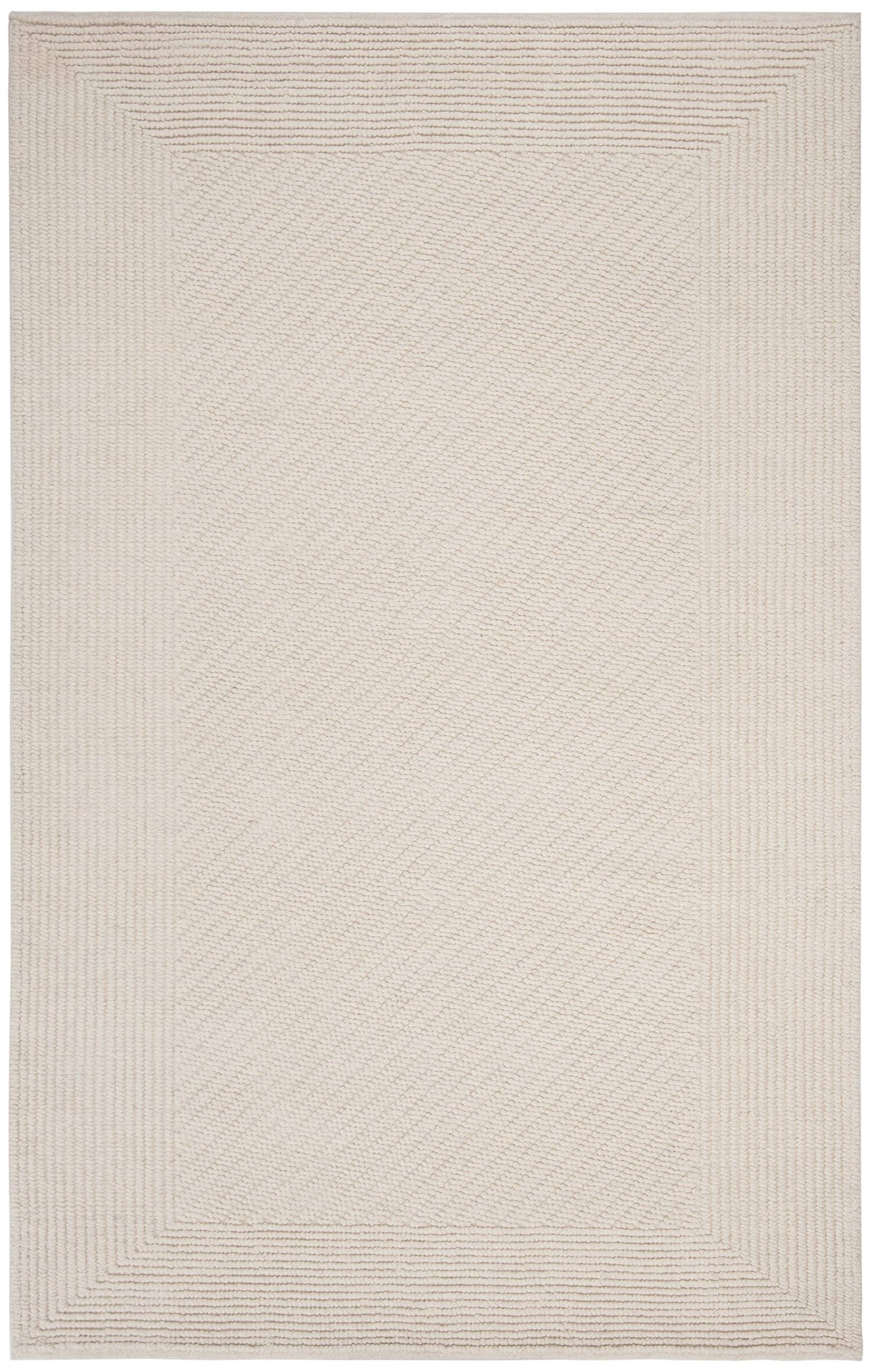 SAFAVIEH Area Rug 8x10 - Natura Collection - Large - Ivory, Handmade Wool, Ideal for Living Room, Bedroom, Dining Space (NAT450A)