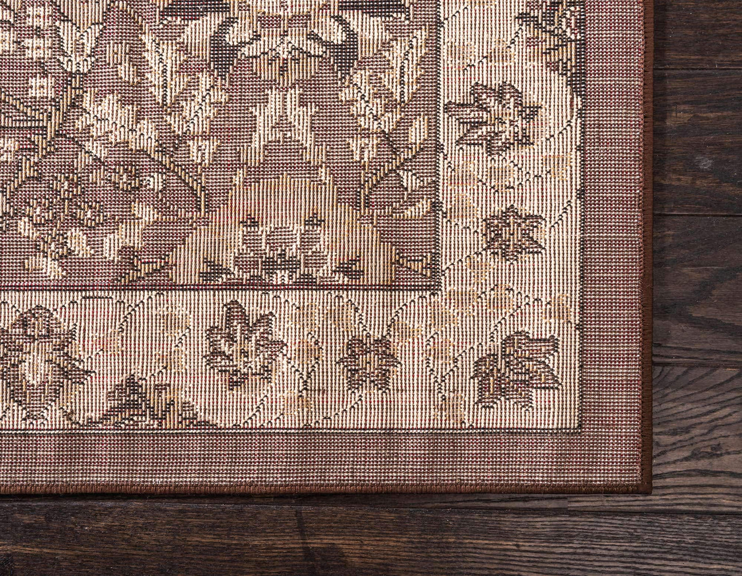 Unique Loom Espahan Collection Area Rug - Cape Cod (6' 1" x 9' Rectangle, Brown/ Beige)