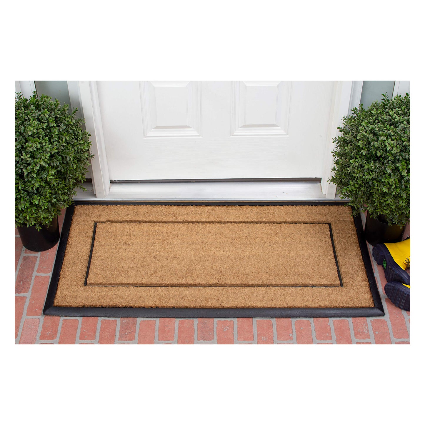Calloway Mills AZ101632448NP Maxen Doormat, 24" x 48", Natural/Black