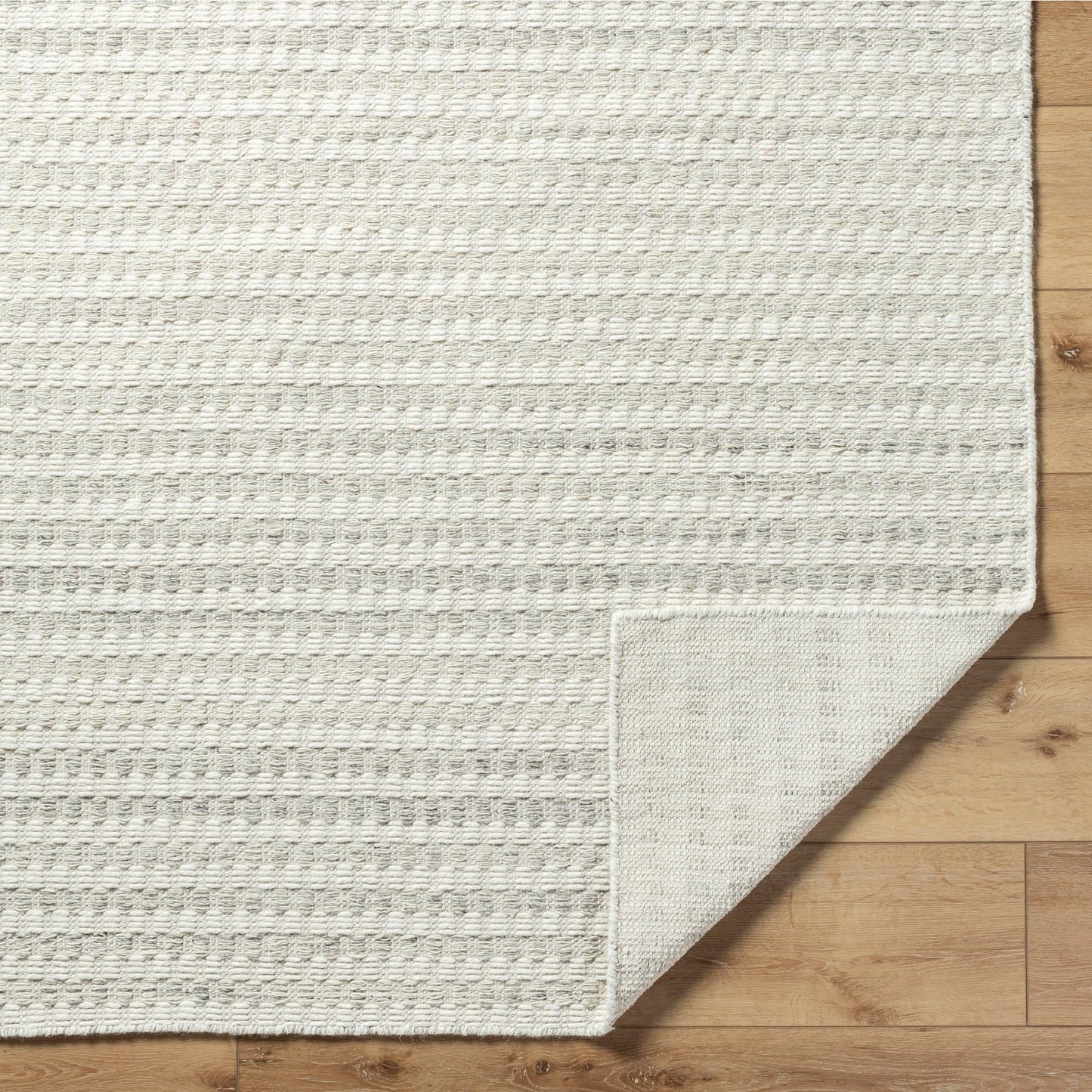 Livabliss Mardin Modern & Contemporary Hand Woven Area Rug, 3'6" x 5'6" (4' x 6'), Cream/Light Sage