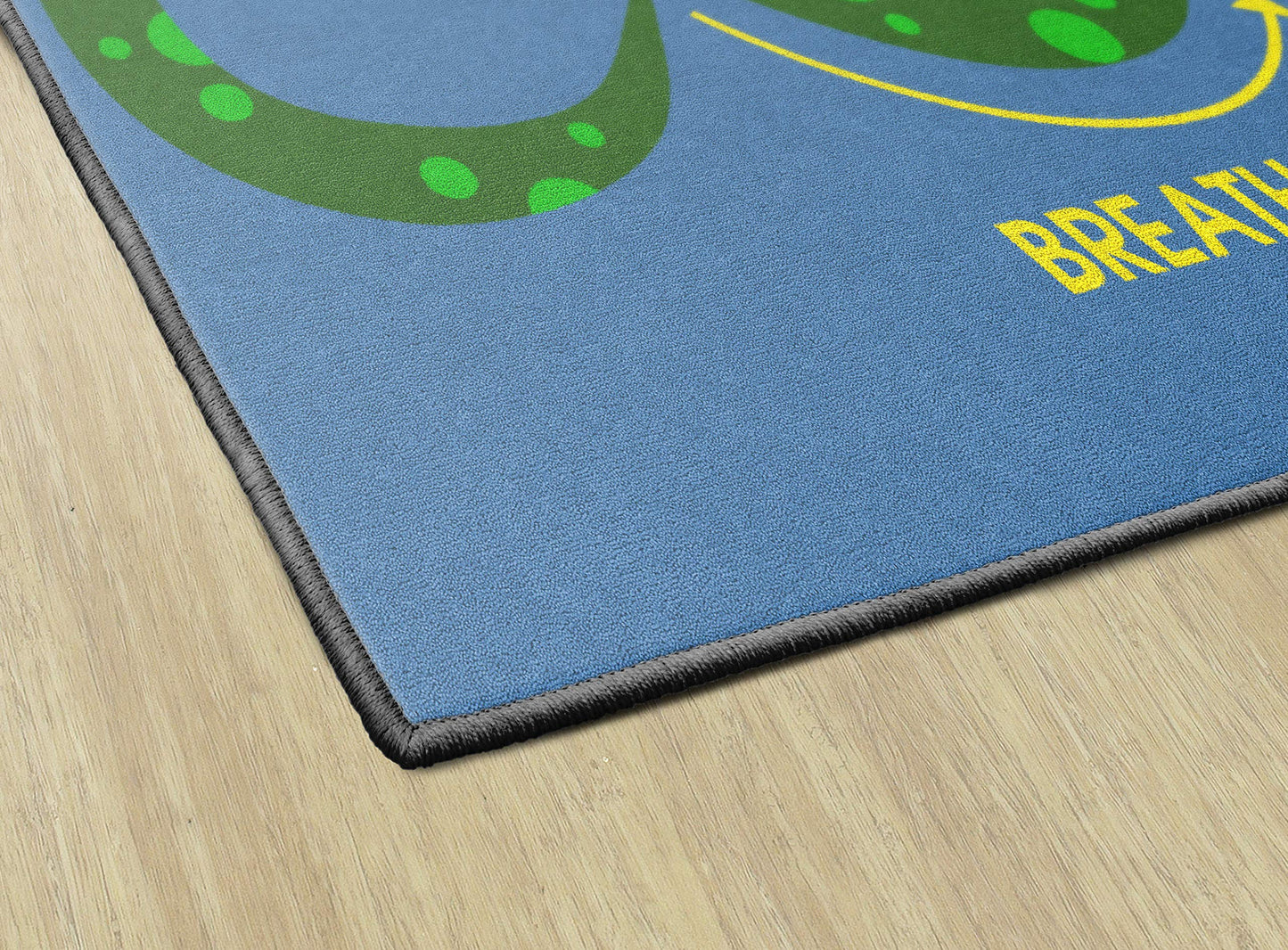 Flagship Carpets Figure Eight Snake Childrens Time Out Classroom Entryway or Home Door Mat or Small Area Rug, 30" x 30", Rectangle