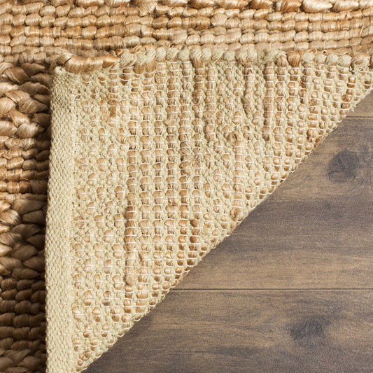 SAFAVIEH Natural Fiber Collection Accent Rug - 2' x 3', Natural, Handmade Jute, Braided Woven Design, Ideal for Living Room, Bedroom (NF212A)