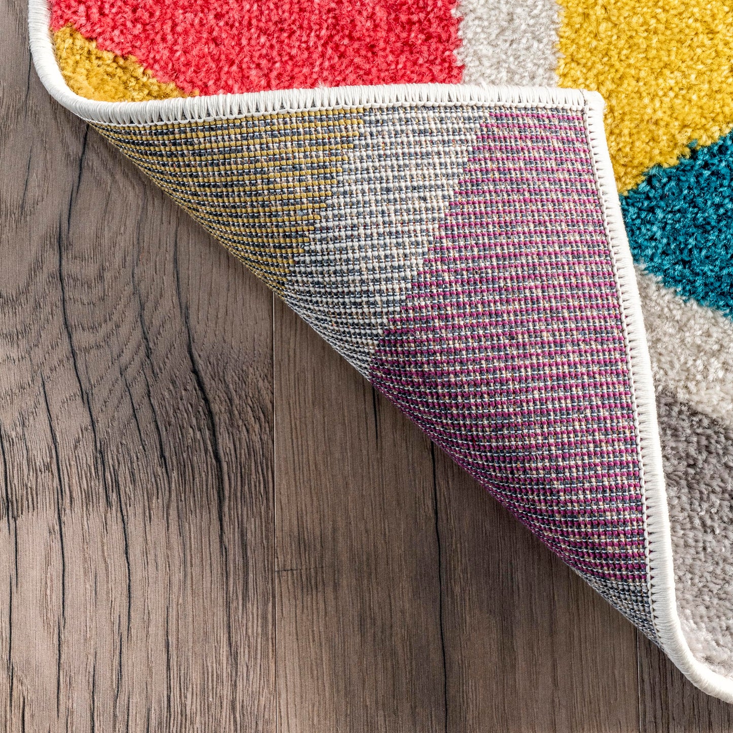 Nuloom Maris Multicolor/Ivory, 4'1" x 6', Geometric, Soft and Cozy, High Traffic, Stain Resistant, Easy Clean, Durable Area Rug for Bedroom, Living Room, Dining Space, Den, Foyer, Entryway
