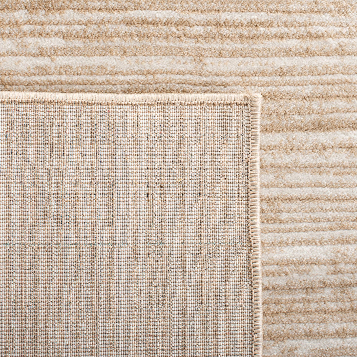 SAFAVIEH Vision Collection Area Rug - 9' x 12', Creme, Modern Ombre Tonal Chic Design, Non-Shedding & Easy Care, Ideal for High Traffic Areas in Living Room, Bedroom (VSN606F)