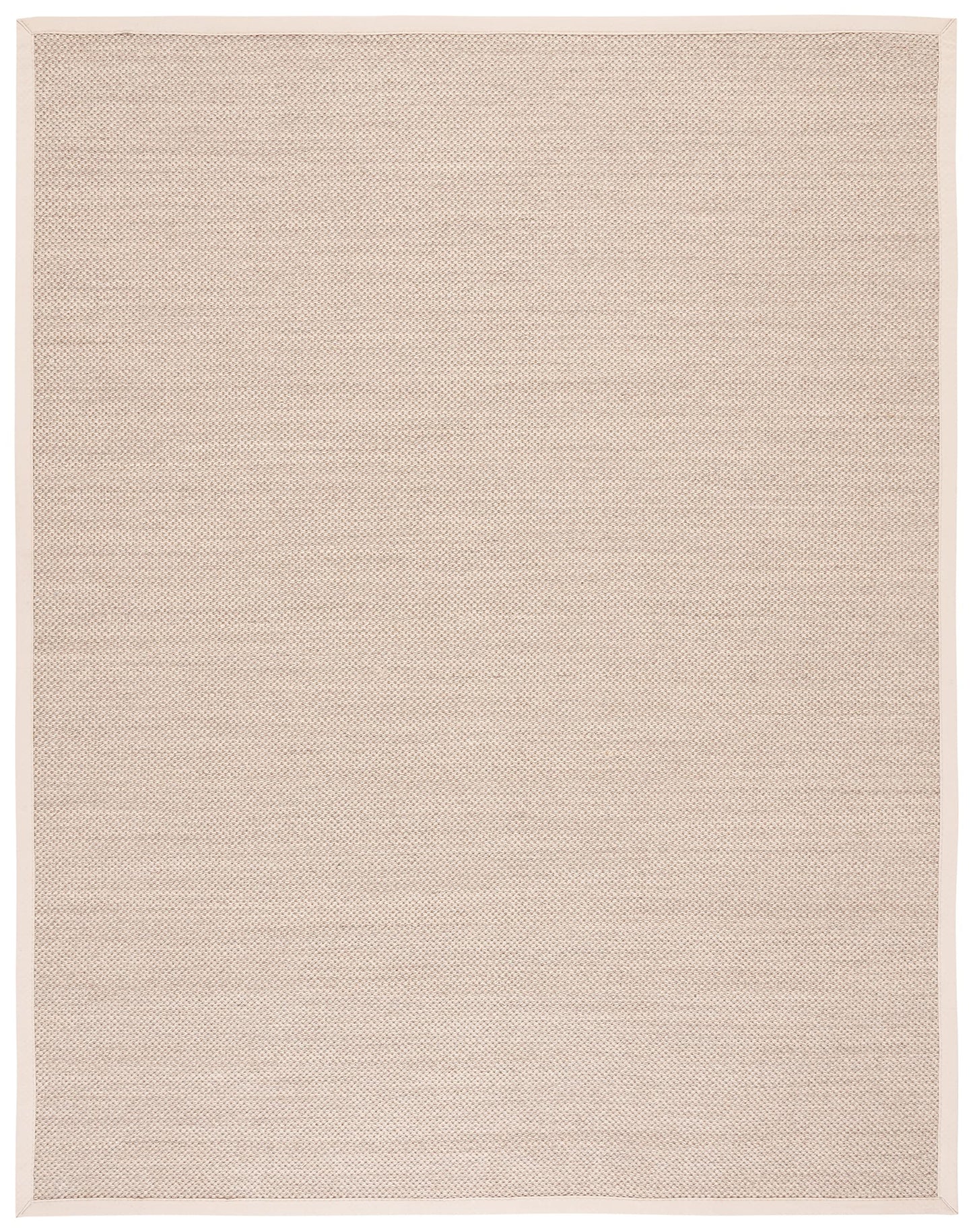 SAFAVIEH Area Rug 9x12 - Natural Fiber Collection - Large - Marble & Beige, Sisal, Woven Design with Border (NF143C)