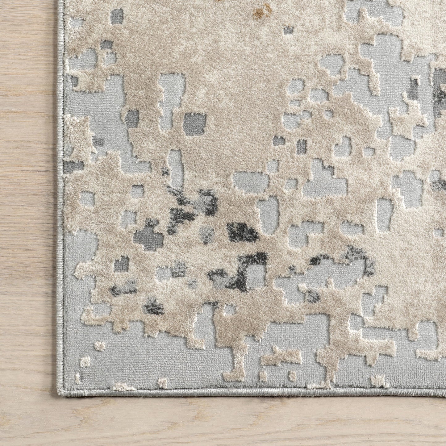 nuLOOM Chastin Modern Abstract Area Rug - 8x10 Area Rug Modern/Contemporary Beige/Grey Rugs for Living Room Bedroom Dining Room Kitchen