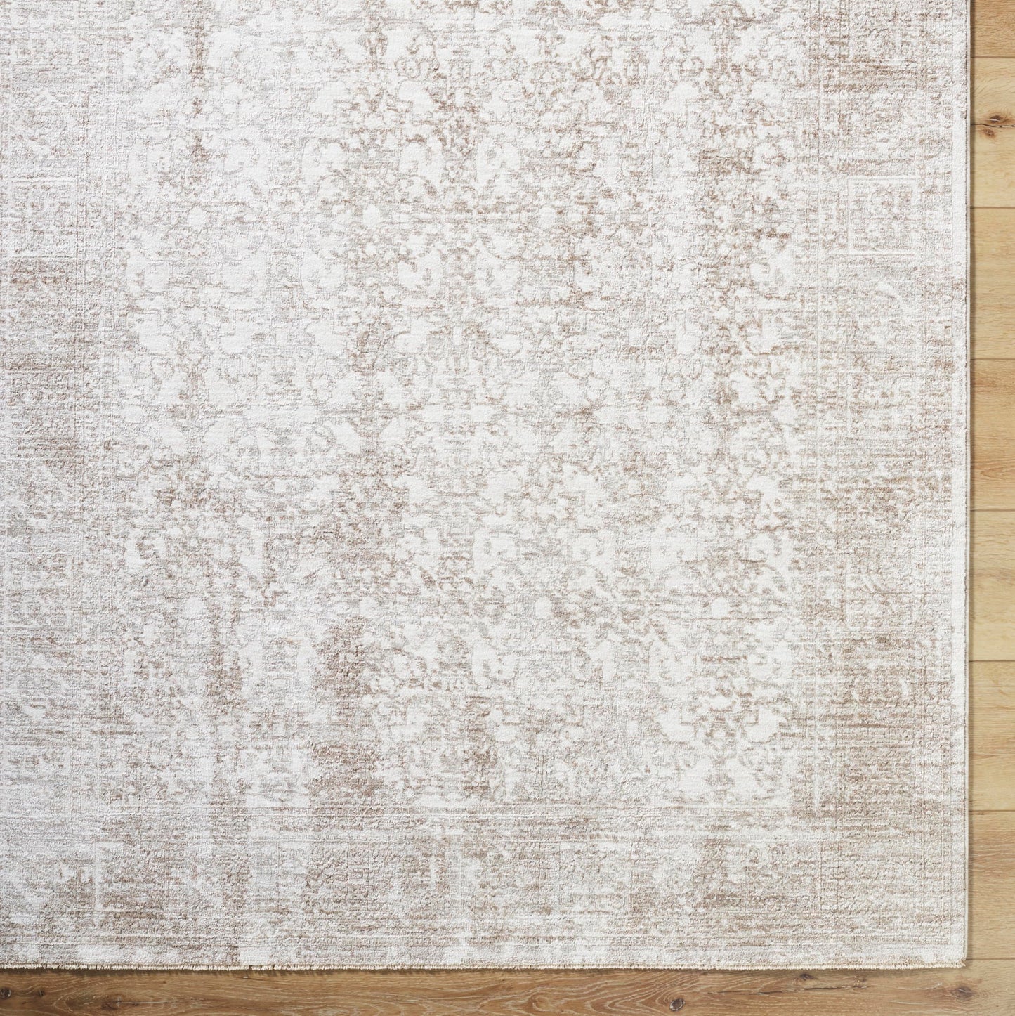 Livabliss x Vivir Beth Vintage Medallion Area Rug, 2'7" x 3'11", Cream/Sage, (3' x 4')