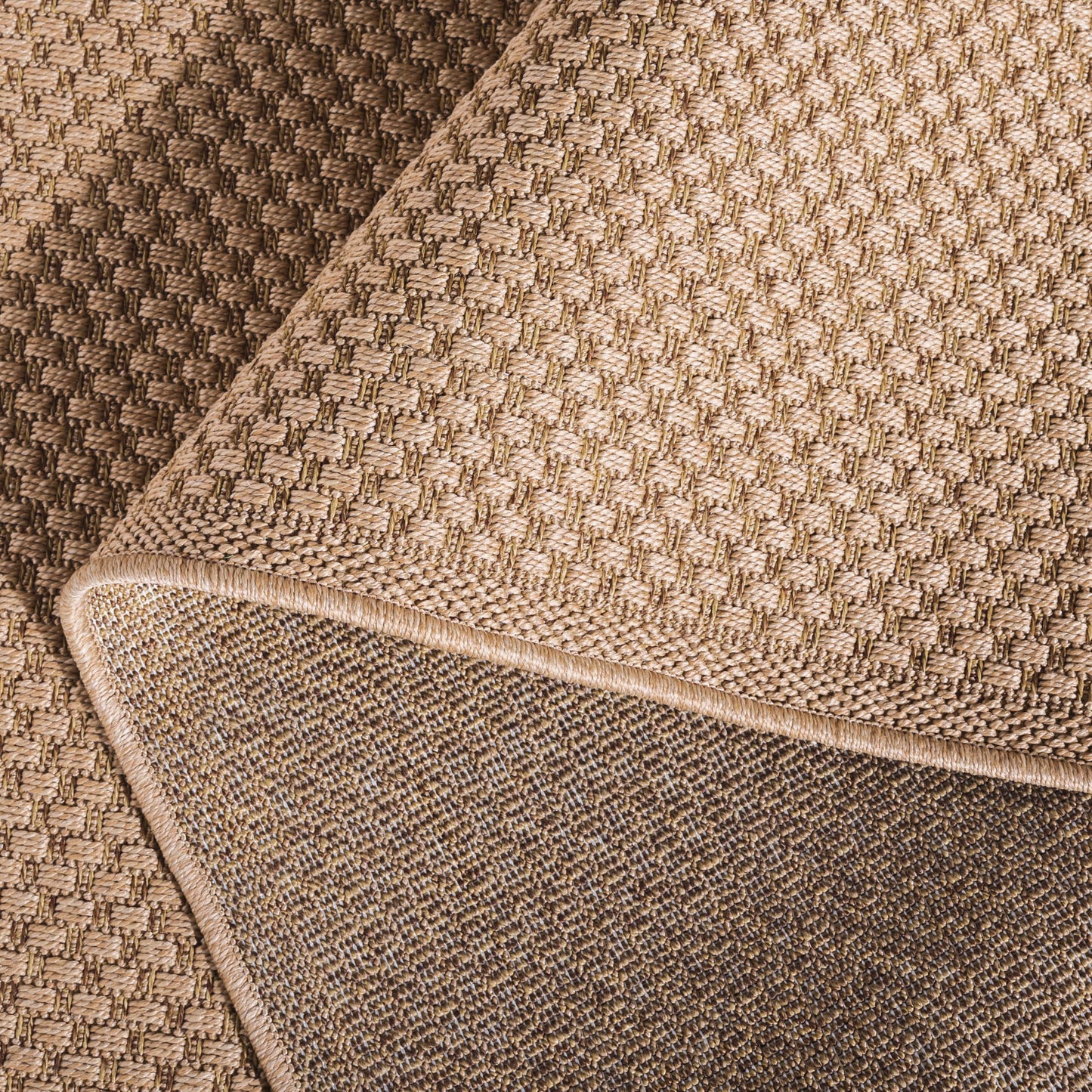 SAFAVIEH Washable Rug Outdoor Atrium Sisal Collection - 5'3" x 7'6", Beige, Non-Shedding & Easy to Clean, Ideal for Patio, Backyard, Mudroom (ATM100B)