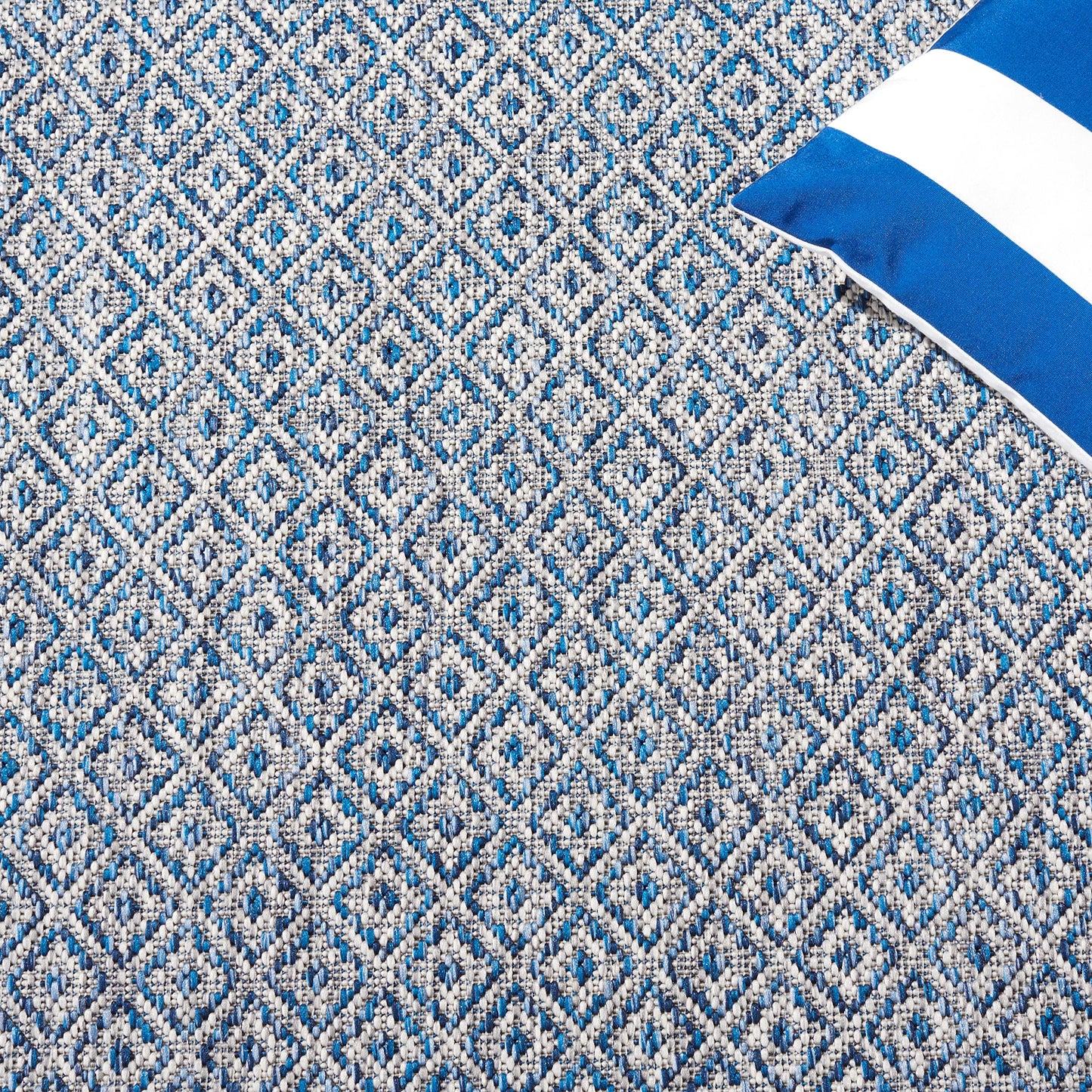 SAFAVIEH Courtyard Collection 2'3" x 14' Grey/Blue CY8235 Indoor/ Outside Waterproof Easy cleansingPatio Backyard Mudroom Runner Mat