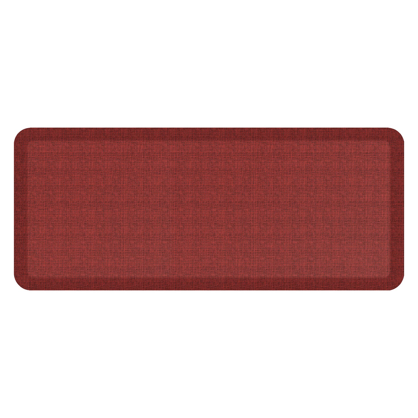 NewLife by GelPro Anti-Fatigue Designer Comfort Kitchen Floor Mat, 20x48, Tweed Barn Red Stain Resistant Surface with 3/4” Thick Ergo-Foam Core for Health and Wellness