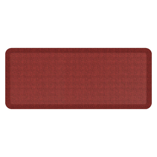 NewLife by GelPro Anti-Fatigue Designer Comfort Kitchen Floor Mat, 20x48, Tweed Barn Red Stain Resistant Surface with 3/4” Thick Ergo-Foam Core for Health and Wellness