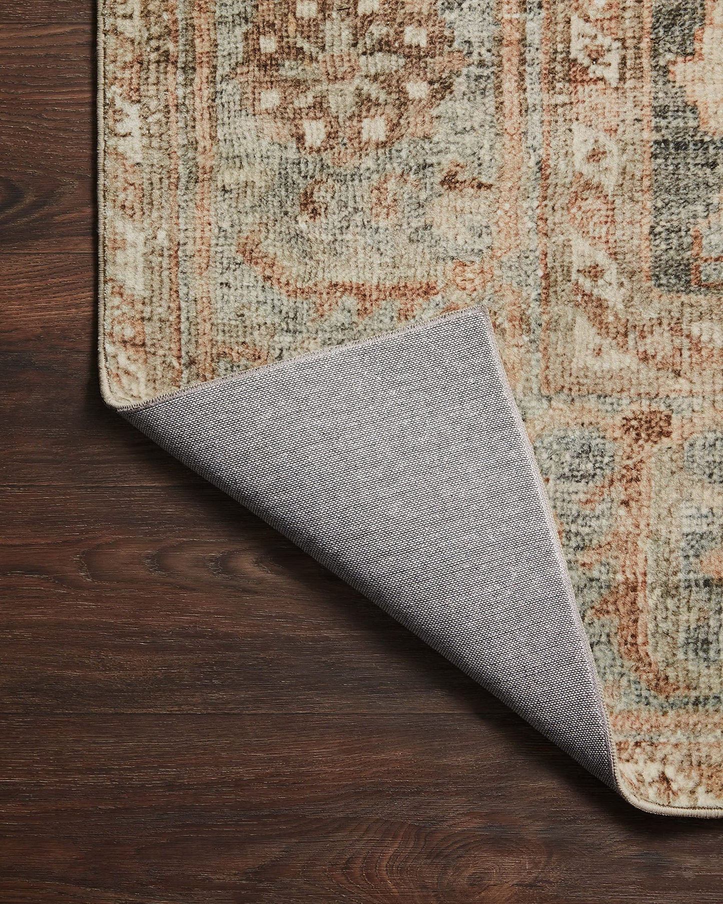 Loloi Margot Collection MAT-03 Ocean/Spice 2'-6" x 9'-6" Runner Rug feat. CloudPile, No-Shed Easy Clean Large Patterned Area Rug for Living Room, Bedroom, Dining Area
