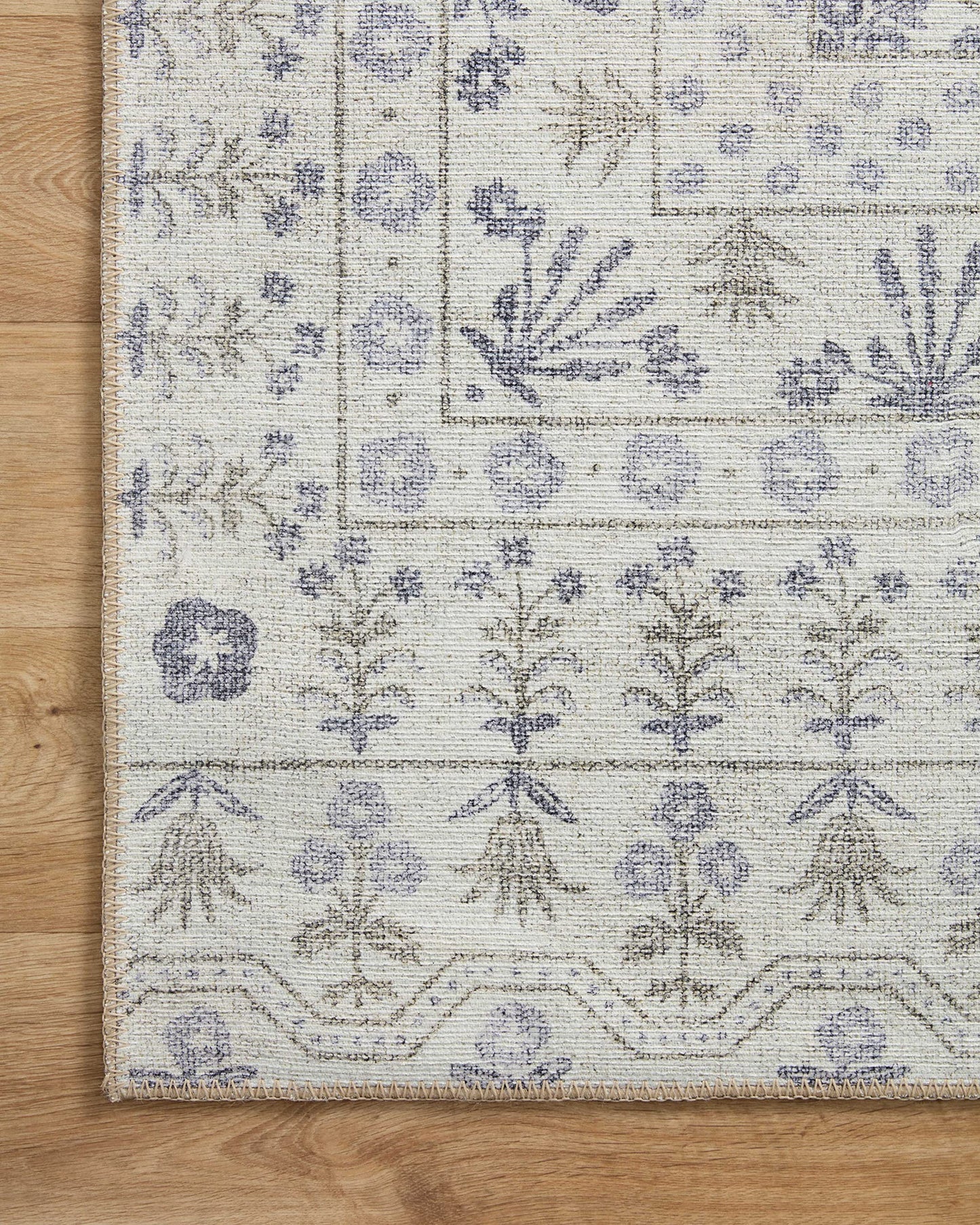 Loloi Rifle Paper Co. Maison Collection MAO-03 Rosette Ivory 7'-6" x 9'-6", .19" Pile Height, Area Rug