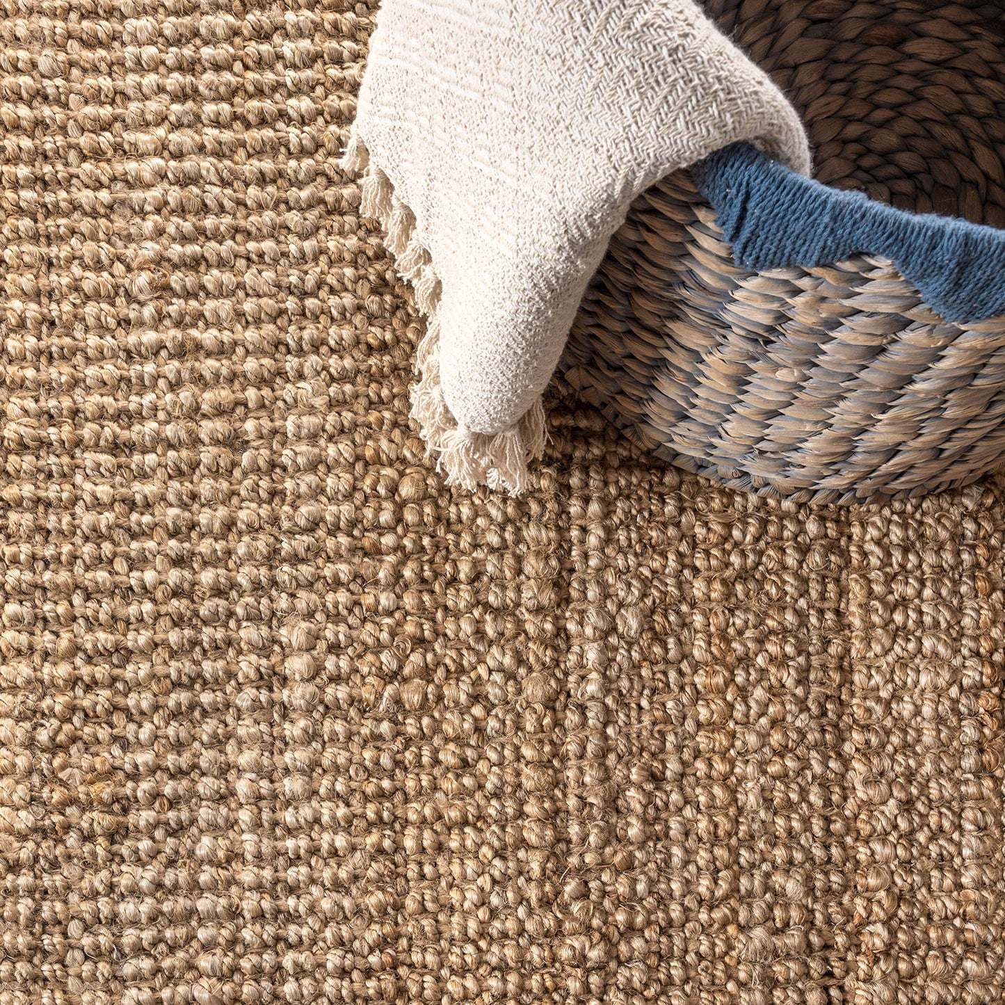 JONATHAN Y Pata Hand Woven Chunky Jute Natural Indoor Area Rug, 8x10, Bohemian, Rustic, Cottage, Easy-Cleaning for Living Room, Bedroom, Kitchen, Non-Shedding (NRF102A-8)