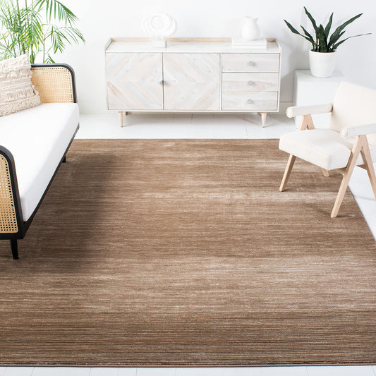 SAFAVIEH Area Rug 9x12 - Vision Collection - Large - Light Brown, Modern Ombre Design, Non-Shedding & Easy to Clean, Ideal for Living Room, Bedroom, Dining Space (VSN606C)