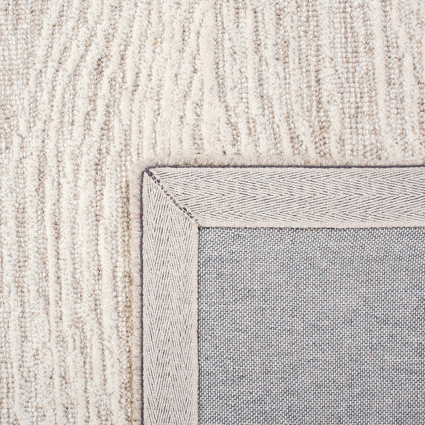 SAFAVIEH Metro Collection Area Rug - 10' x 14', Natural & Ivory, Handmade Modern Wool, Ideal for High Traffic Areas in Living Room, Bedroom (MET995A)