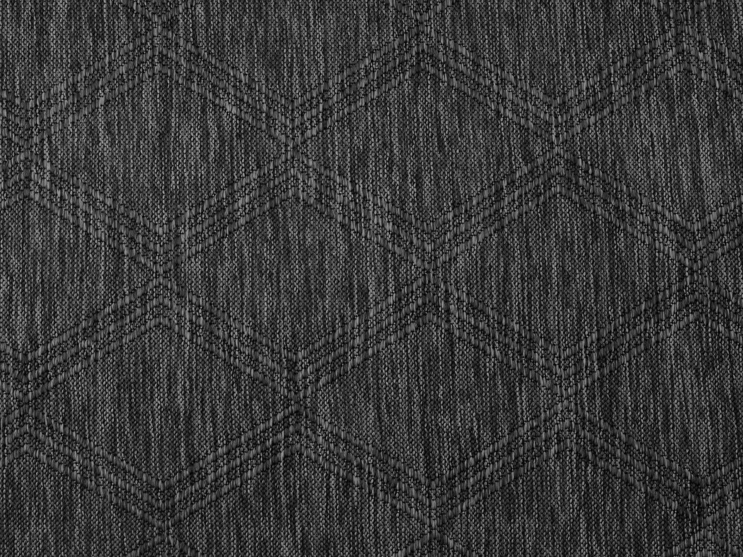 RUGGERRUGS Darla Textured Foldable Indoor Outdoor Rug, 8x10, Weather Resistant, Easy Clean, Lightweight Contemporary Geometric Patio Carpet for Porch, Deck, Living Room (8' x 10', Charcoal)