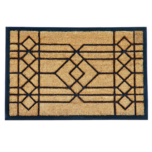 Calloway Mills 153502436 Windgate Doormat, 24" x 36", Natural/Black