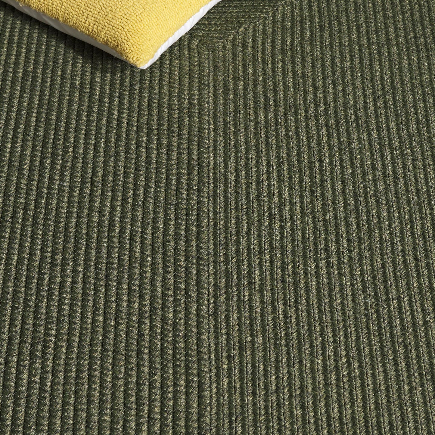 SAFAVIEH Braided Indoor/Outdoor Washable Area Rug 6x9, Green BRD315A