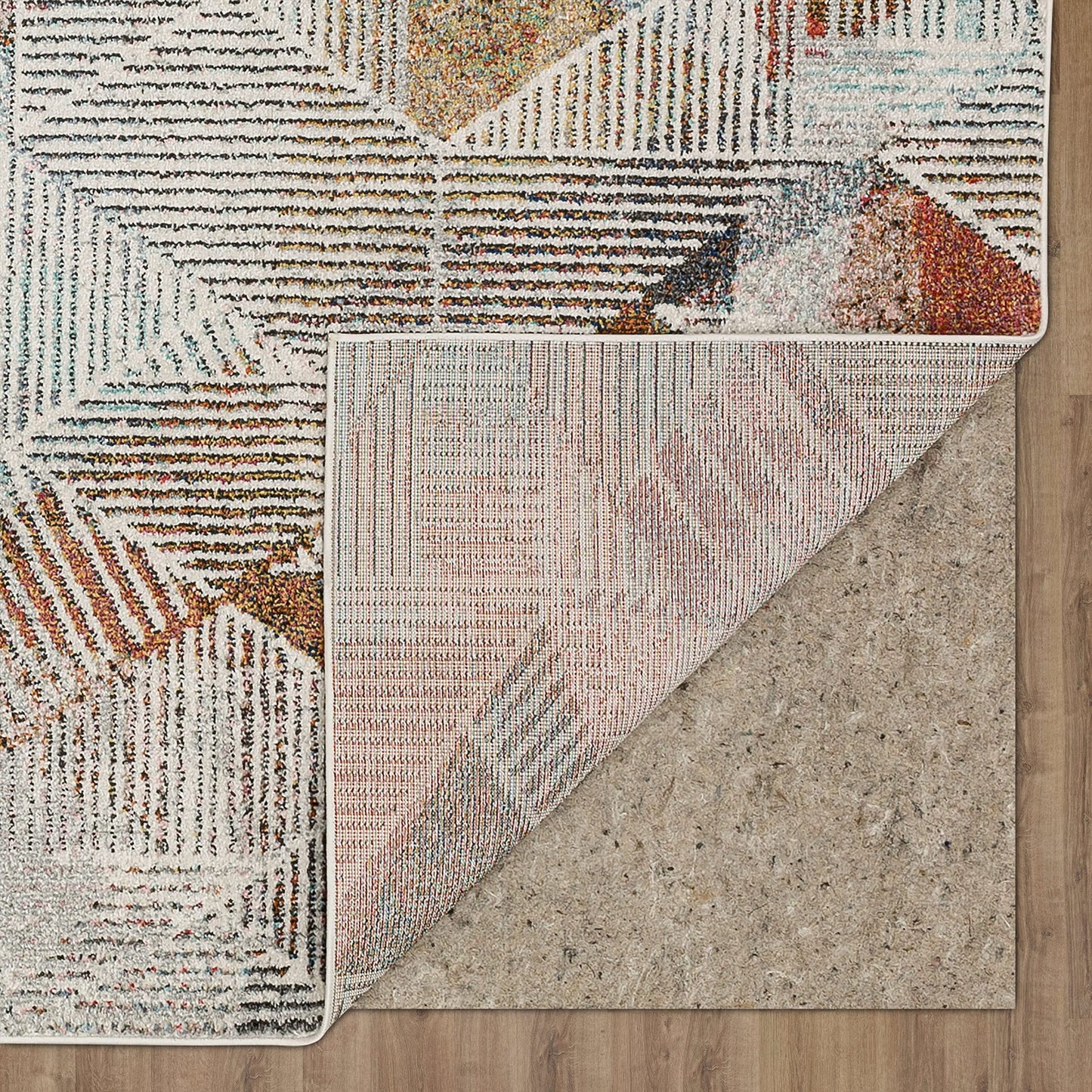 Mohawk Home Cantu Light Grey 7' 10" x 10' Modern Geometric Area Rug Perfect for Living Room, Dining Room, Office