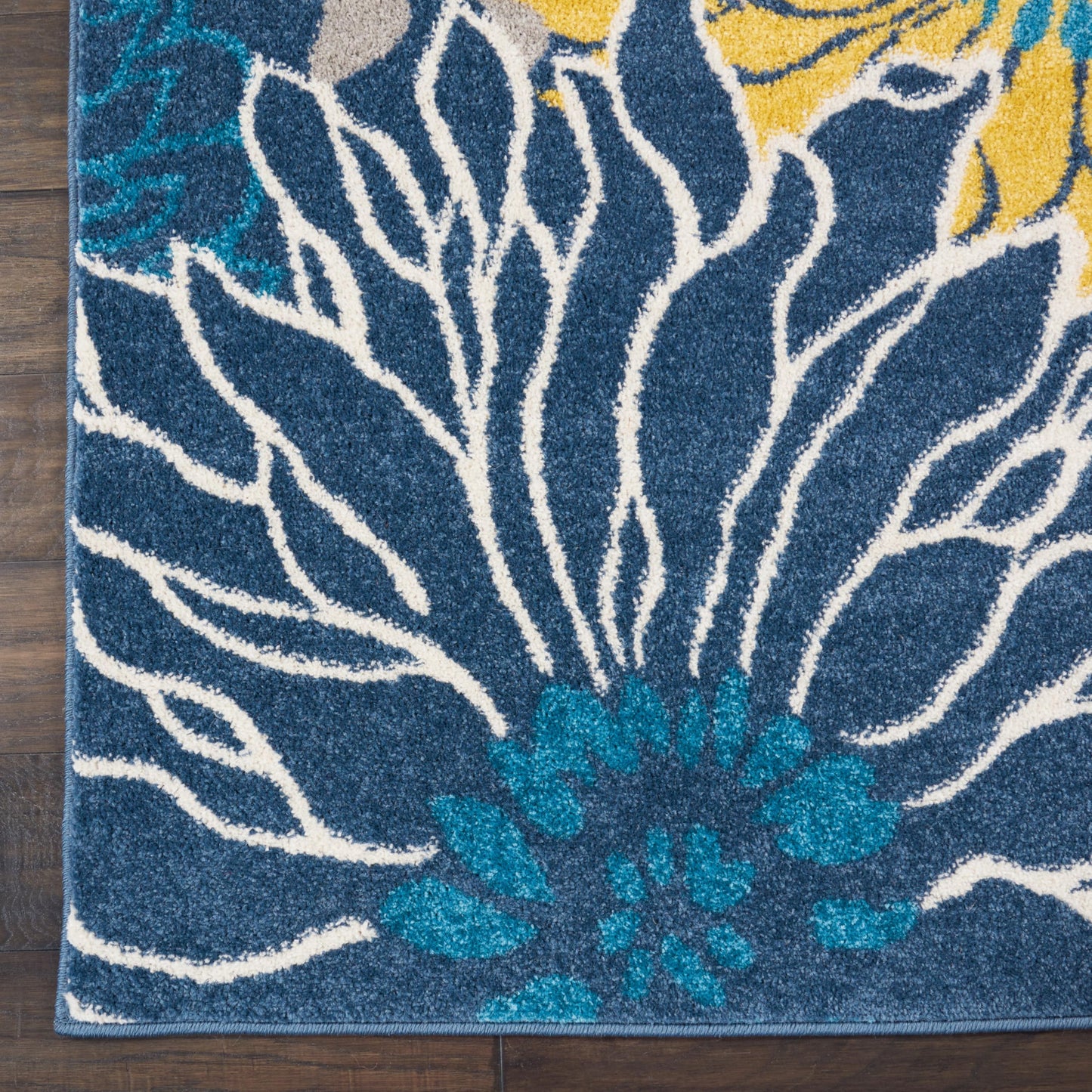 Nourison Home Passion Blue 8' x 10' Area Rug - Easy Clean, Non Shedding, Bed Room, Living Room, Dining Room, Kitchen (8' x 10')