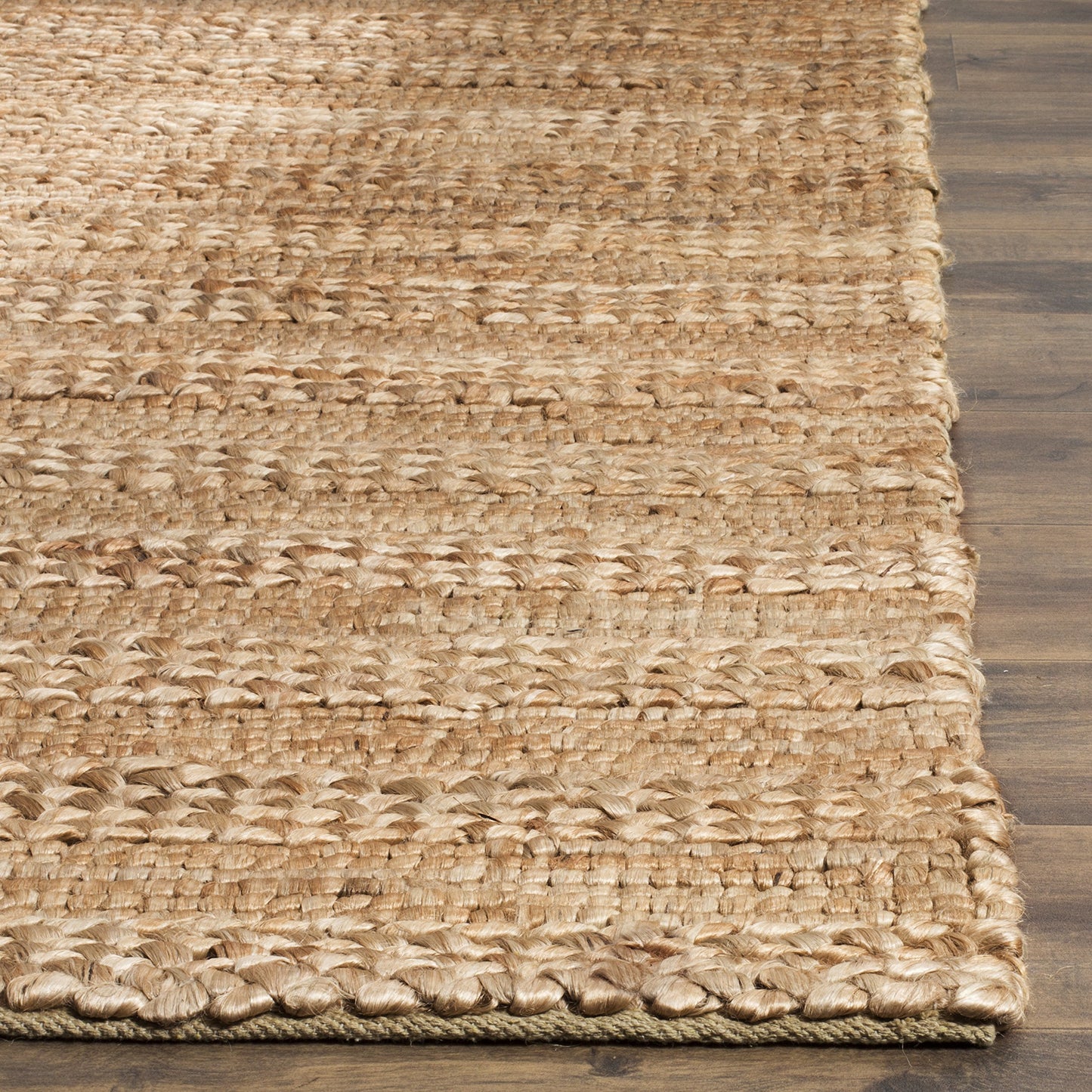 SAFAVIEH Area Rug 4x6 - Natural Fiber Collection - Natural, Handmade Jute, Braided Woven Design, Ideal for Entryway, Living Room, Bedroom (NF212A)