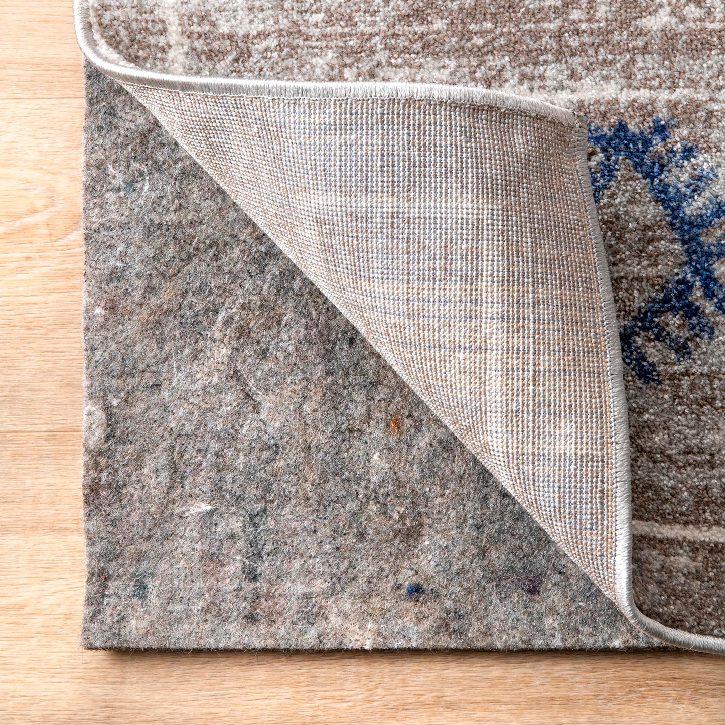 nuLOOM Gavin Oval 8' x 10' Rug Pad for Living Room Bedroom Dining Room Kitchen, Gavin Grey