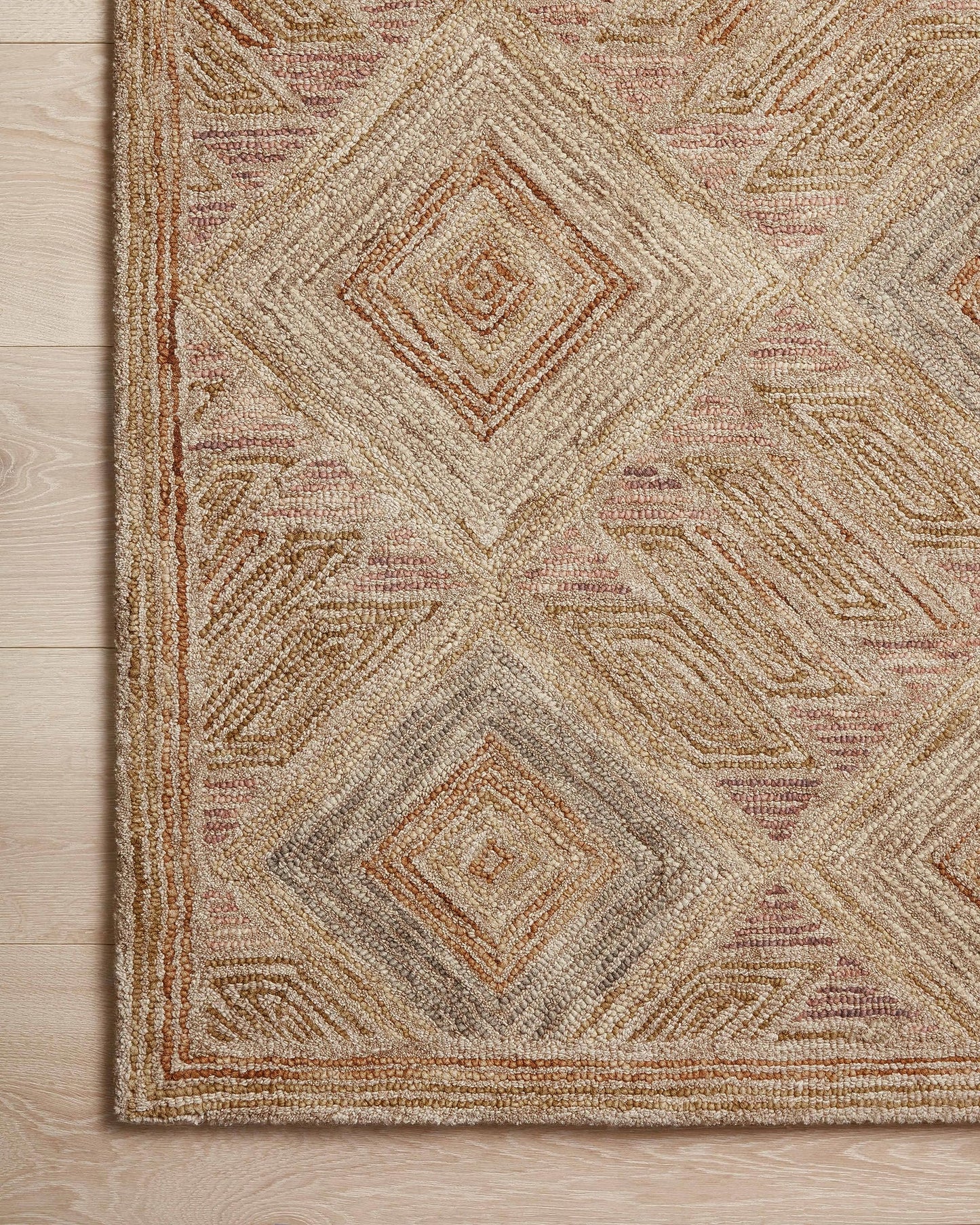 Loloi Varena Collection VAR-02 Berry/Multi 5'-0" x 7'-6" Area Rug