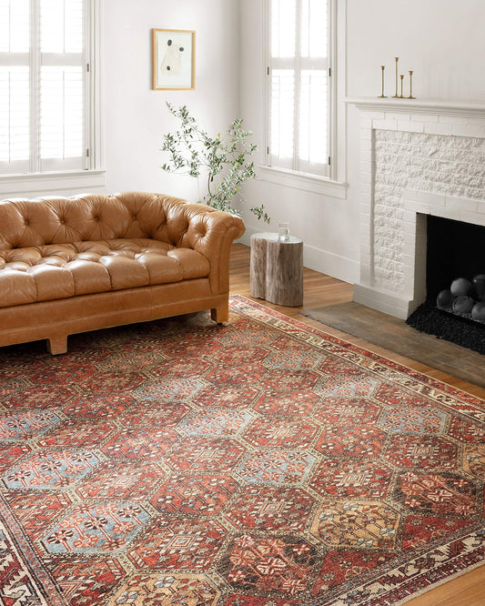 Loloi Loren Collection LQ-16 Spice/Multi 8'-4" x 11'-6" Area Rug