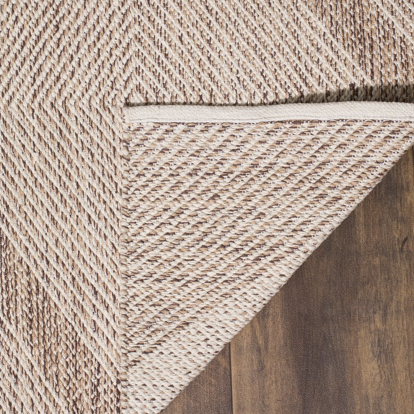 SAFAVIEH Area Rug 8x10 - Montauk Collection - Large - Beige, Handmade Cotton, Ideal for Living Room, Bedroom, Office, Dining Space (MTK821E)