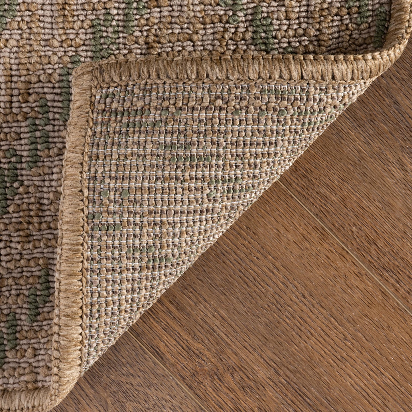 Nuloom Marivelle Chevron 5' x 8' Indoor/Outdoor for Living Room Patio Deck Front Porch, Green