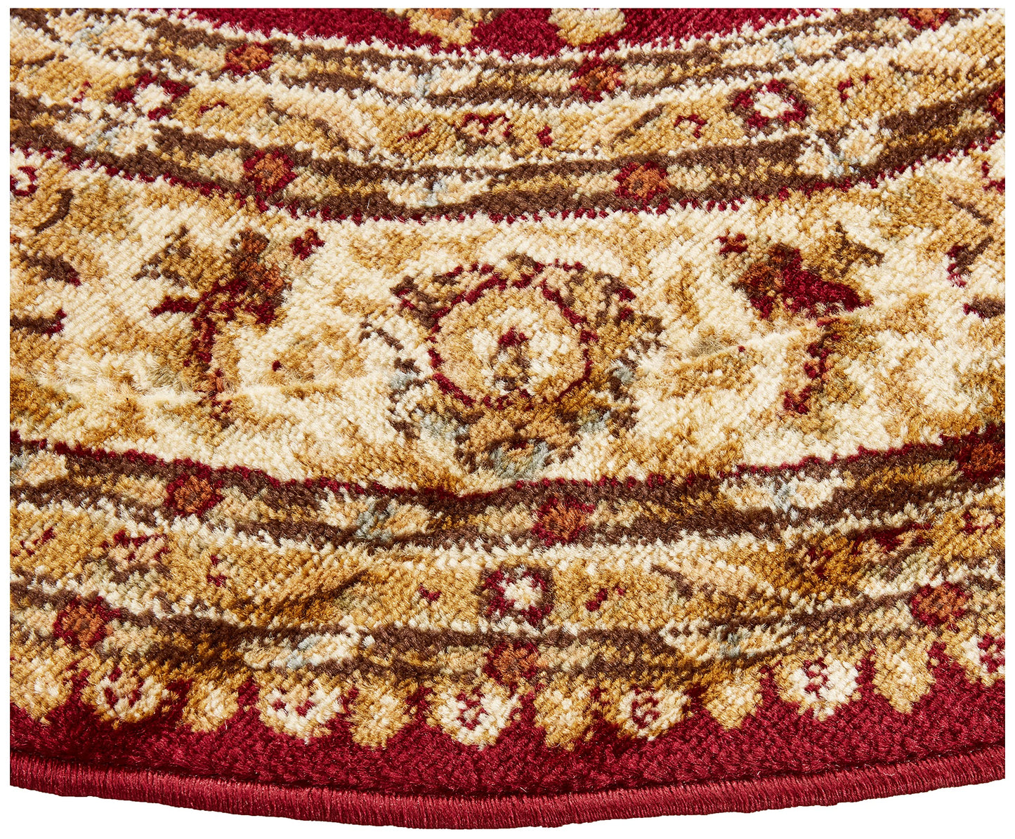 Unique Loom Voyage Collection Traditional Oriental Classic Intricate Design Area Rug (4' 0 x 6' 0 Oval, Red/Gold)