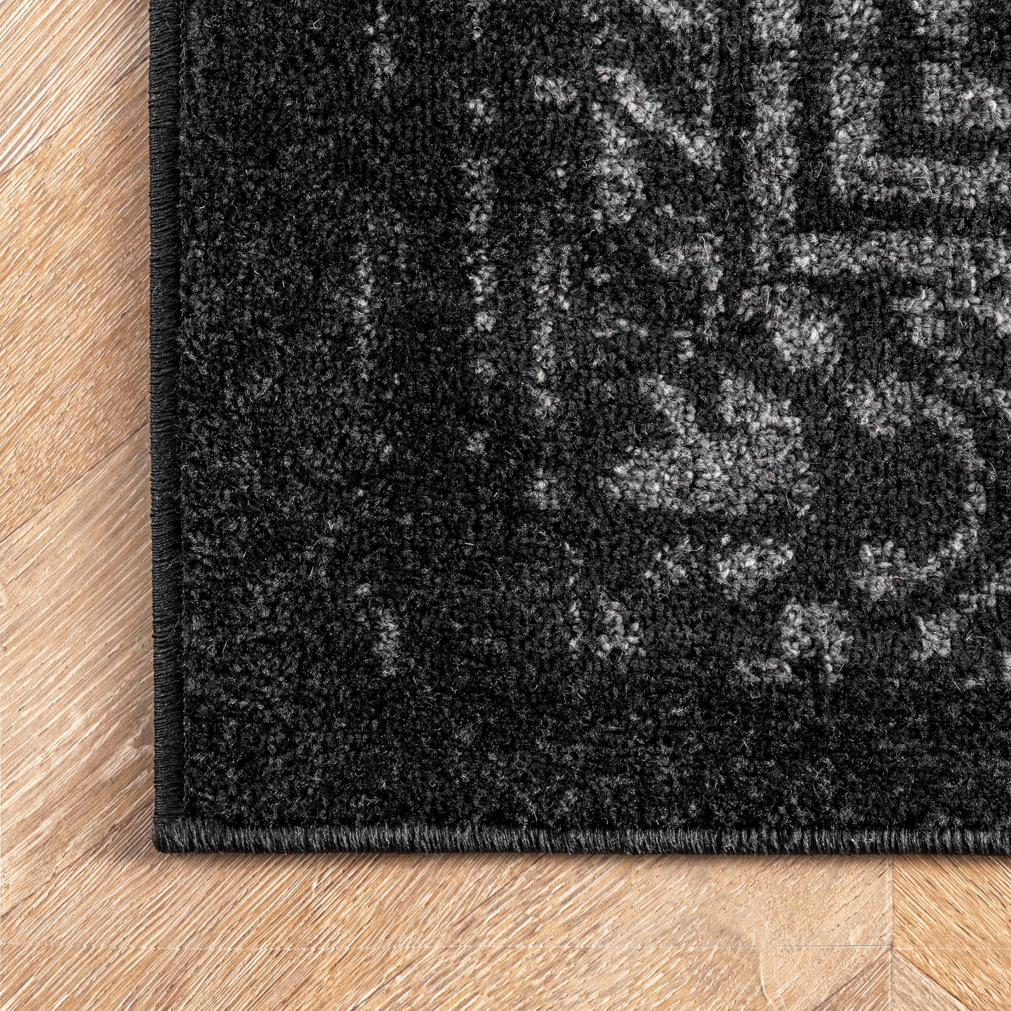 nuLOOM Arlena Vintage Traditional Area Rug - 5x8 Area Rug Modern/Contemporary Black/Grey Rugs for Living Room Bedroom Dining Room Kitchen