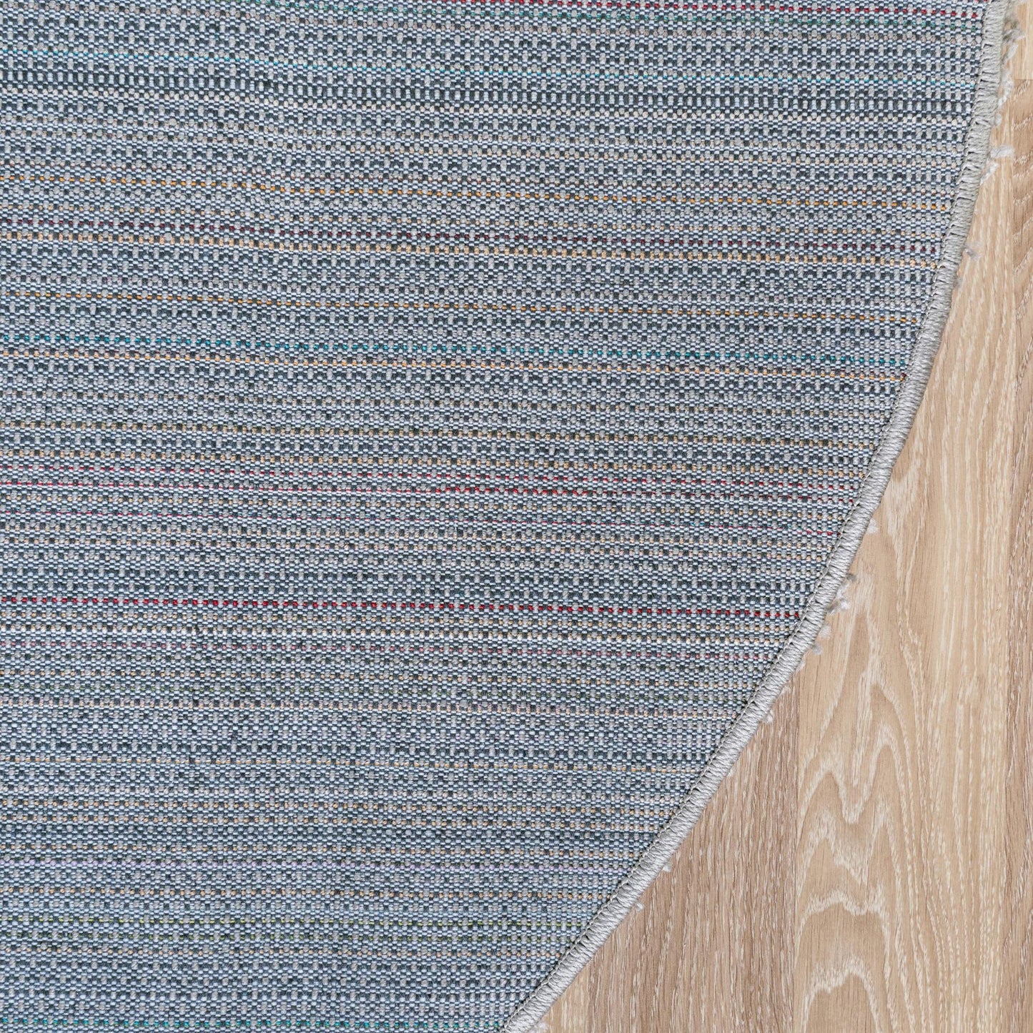 Unique Loom Solid Shag Collection Area Rug (5' 3" Round, Cloud Gray)