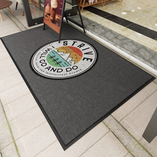 MAOVOT Custom Logo Commercial Grade Area Rugs Indoor Outdoor Door Mats Non-Slip Quick Drying Washable Entryway Carpet for Home, Garden, Office, Hotel 50-80cm