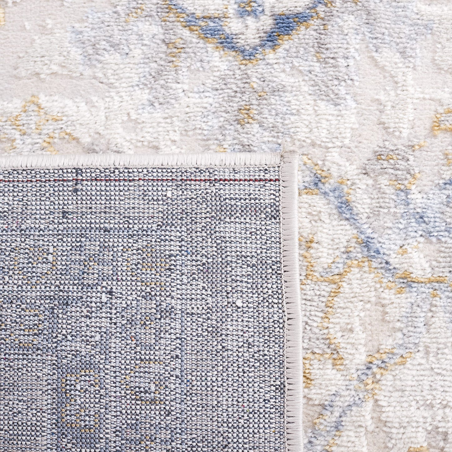 SAFAVIEH Palma Collection Accent Rug - 3' x 5', Beige & Light Blue, Non-Shedding & Easy Care, Ideal for High Traffic Areas in Living Room, Bedroom, Dining (PAM336A-3)