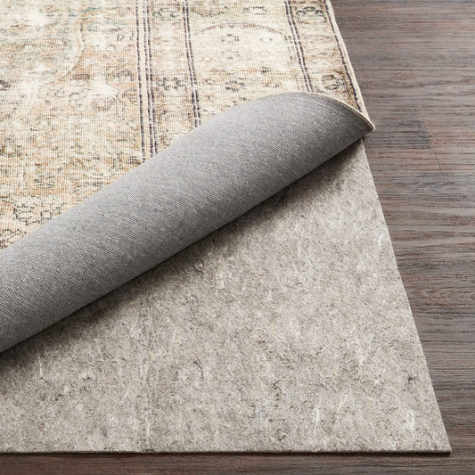 Loloi Loloi-Grip Rug Pad, FPAD2 Grey, 3'-0" x 5'-0", .13" Thick, Gray, 1/8 inch, Reversible, Soft, Cushion, Low Profile, Hardwood, Carpet, Tile, Vinyl, Linoleum, Multi Surface, Trim to fit, Rug Pad