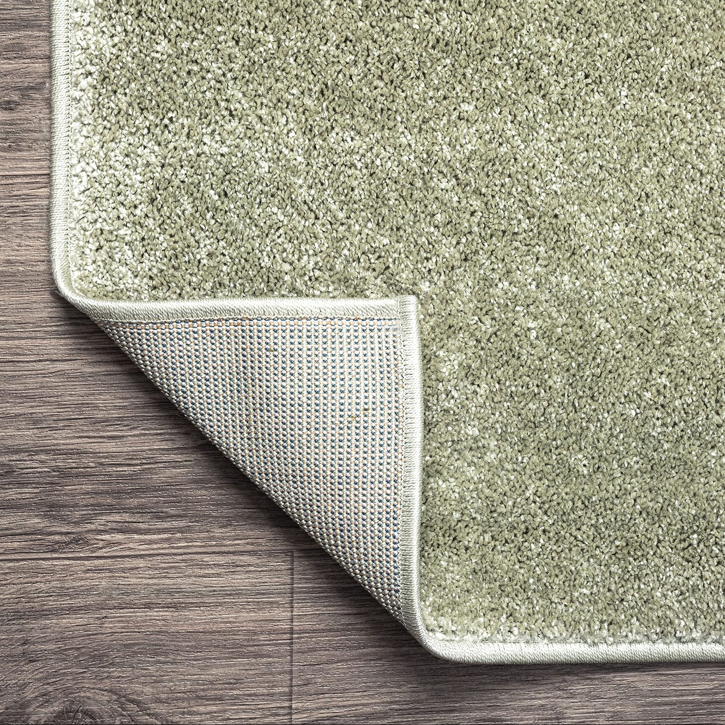 JONATHAN Y Haze Solid Low-Pile Green 6x6 Square Indoor Area Rug, Coastal,Bohemian,Minimalist,Classic, Easy-Cleaning for Living Room,Bedroom,Kitchen,Pet Friendly,Non-Shedding (SEU100O-6SQ)