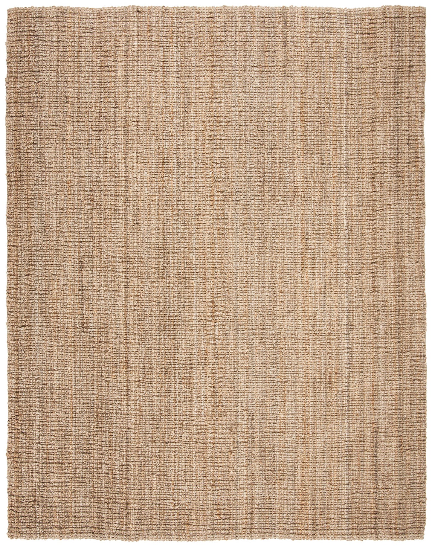 SAFAVIEH Natural Fiber Collection Area Rug - 5' x 7'6", Natural Brown, Handmade Jute, Farmhouse Style, Chunky Textured Thick Pile (NF447A)