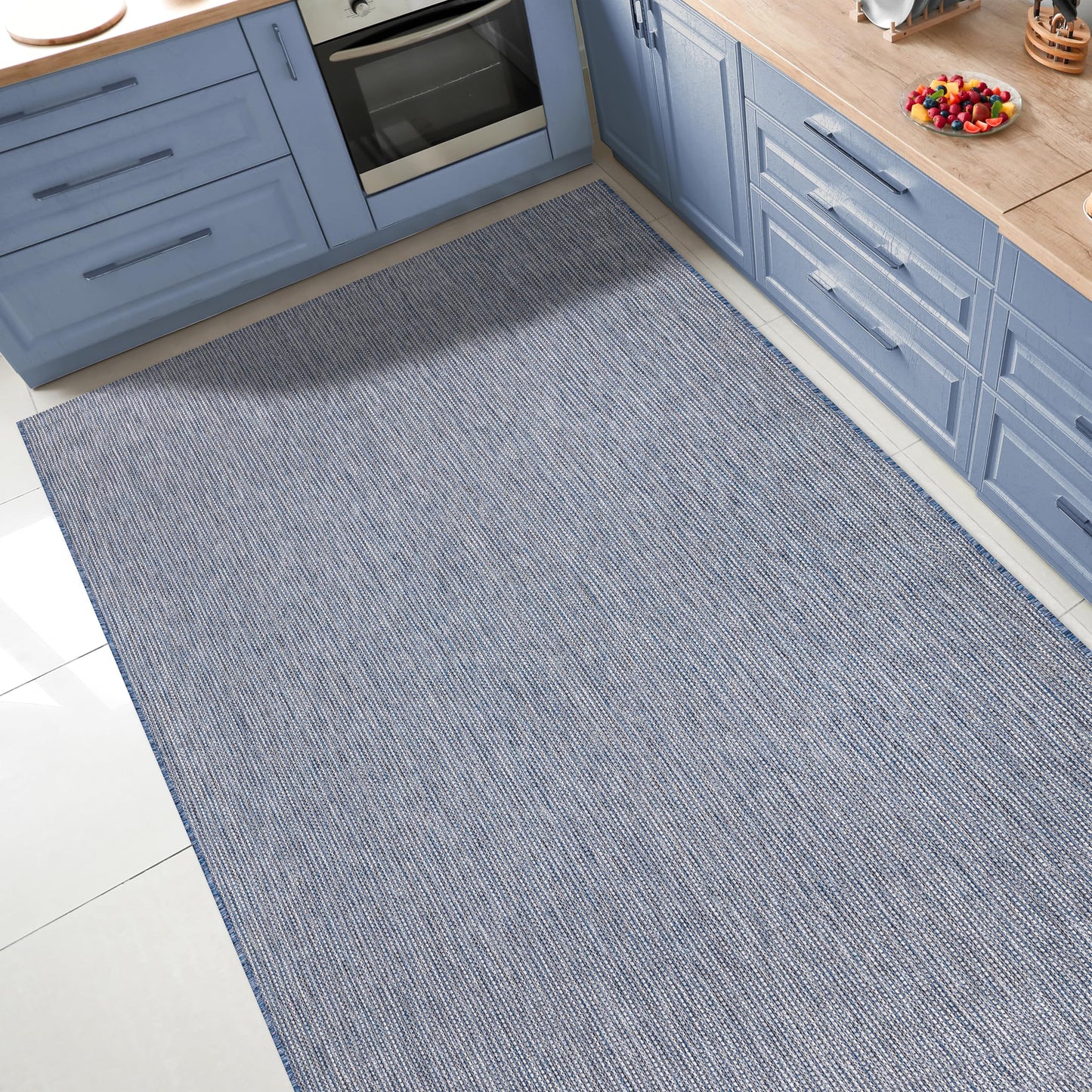 Keen Home Design Terrace Outdoor Area Rug - 10x14 Washable Indoor/Outdoor Rug for Patio, Kitchen, Balcony, Beach, Garden, Deck and Porch, Size: 10'x14'
