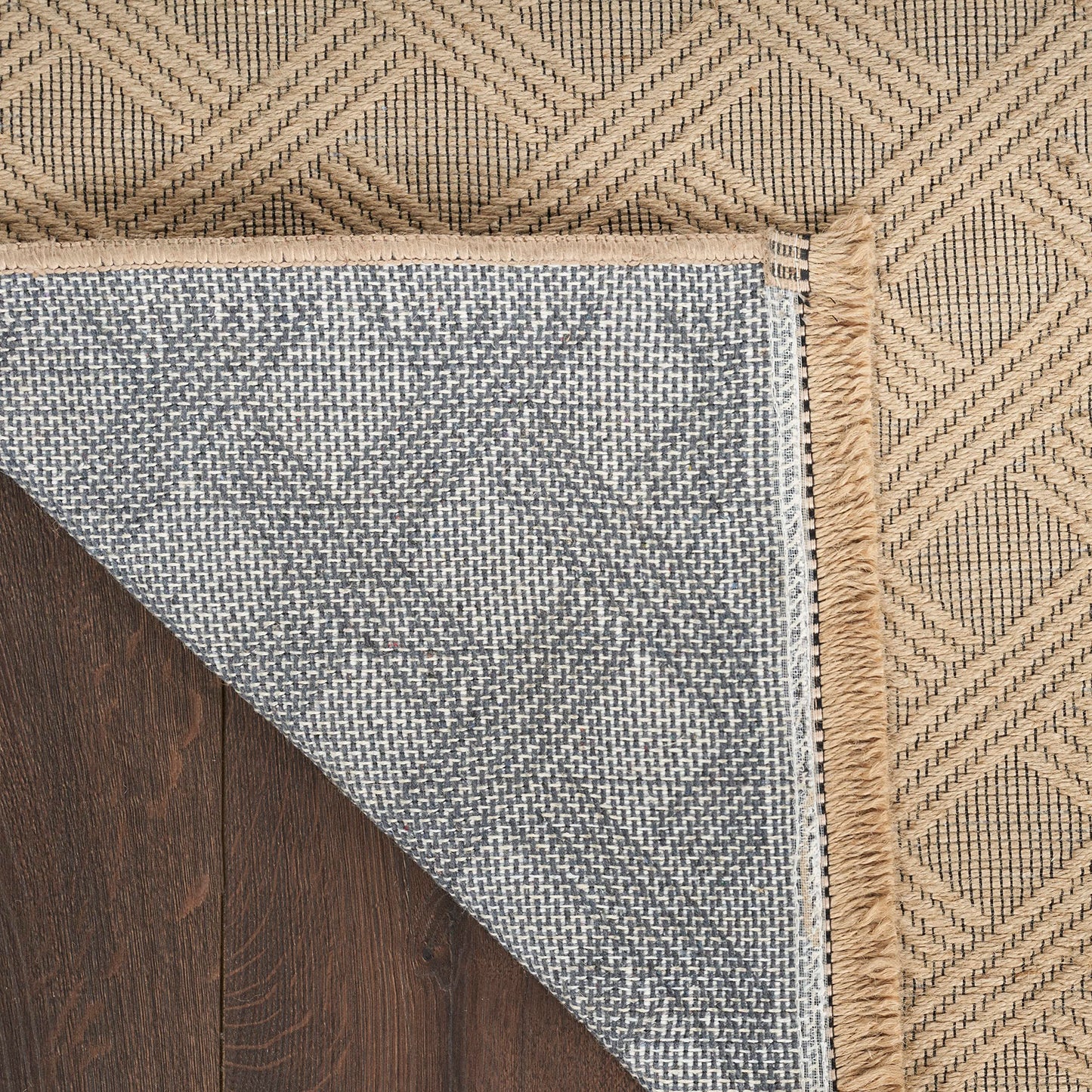 Nourison Home Washable Jute Natural 7'10" x 9'10" Area Rug - Easy Clean, Non Shedding, Bed Room, Living Room, Dining Room, Kitchen (8' x 10')