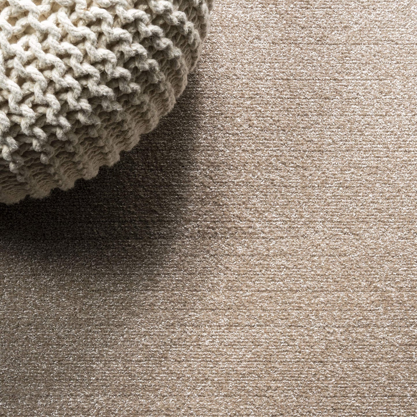 JONATHAN Y Haze Solid Low-Pile Beige 3x5 Oval Indoor Area Rug, Coastal,Bohemian,Minimalist,Classic, Easy-Cleaning for Living Room,Bedroom,Kitchen,Pet Friendly,Non-Shedding (SEU100G-3OV)