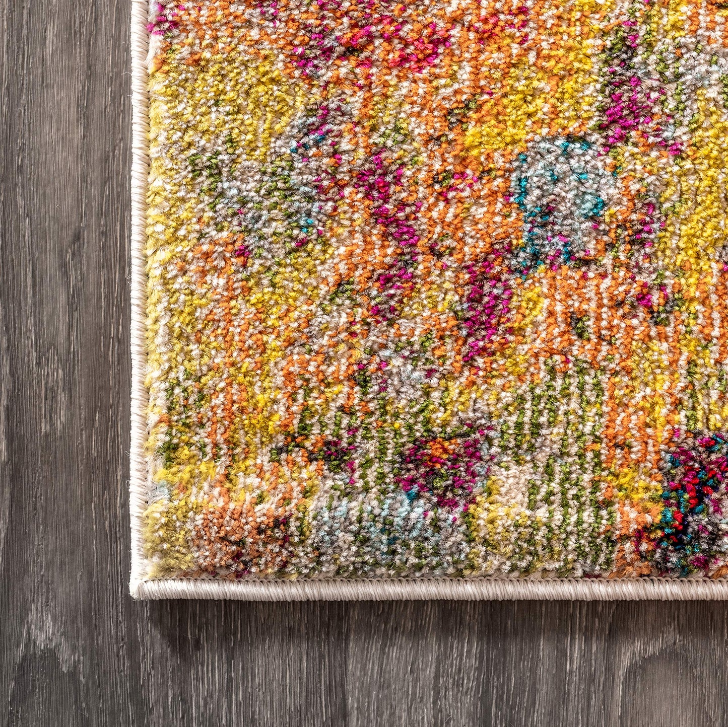 JONATHAN Y Modern Abstract Multi/Yellow Indoor Area Rug, 3x5, Contemporary POP, Transitional, Easy-Cleaning for Living Room, Bedroom, Kitchen, Pet Friendly, Non-Shedding (CTP108A-3)